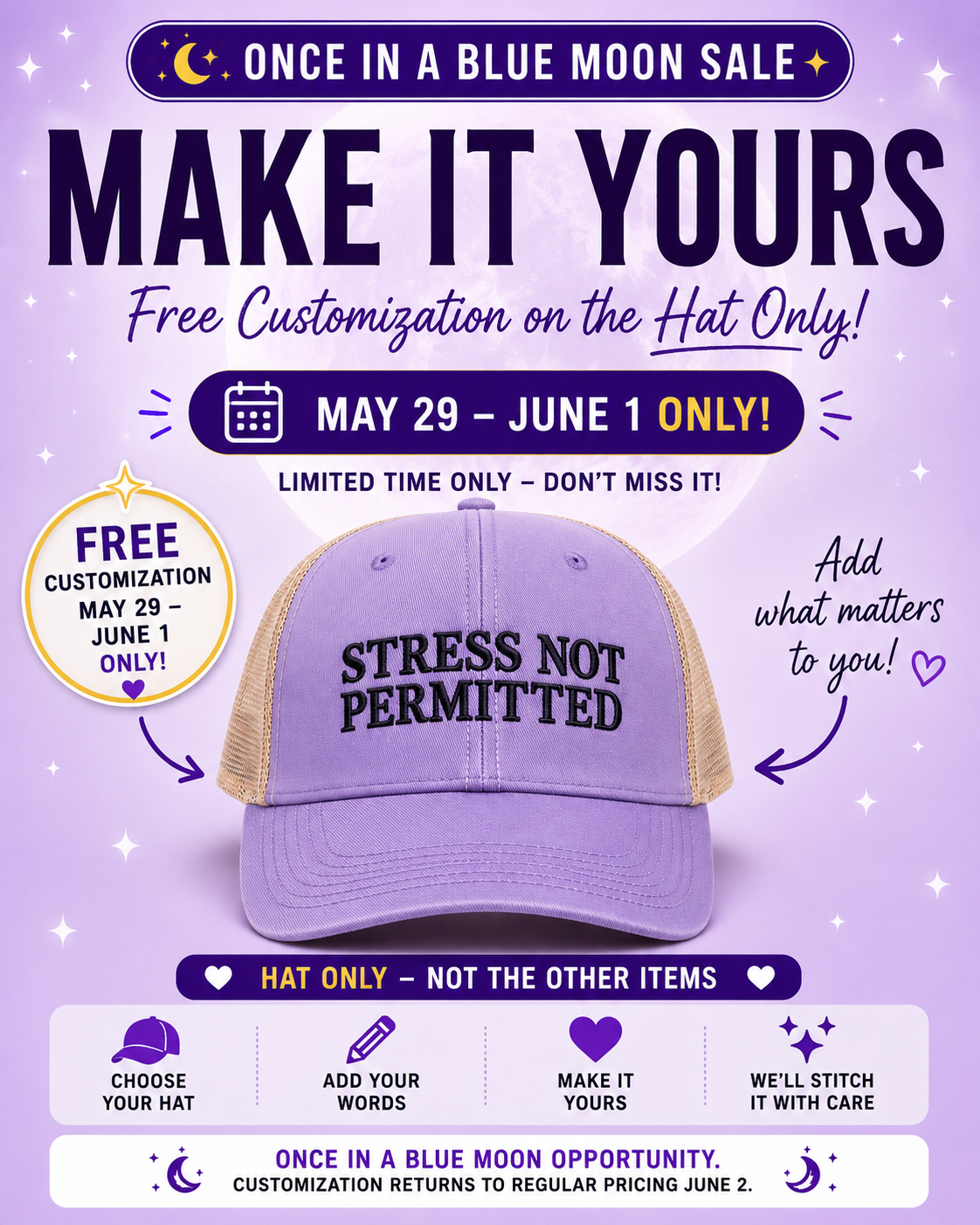 Make It Yours - free customization available
