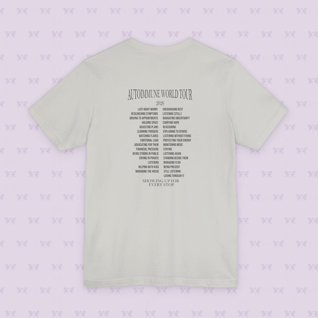 Autoimmune World Tour 2026 Support Crew T-Shirt | Caregiver & Chronic Illness Support Tee | Unisex Awareness Shirt