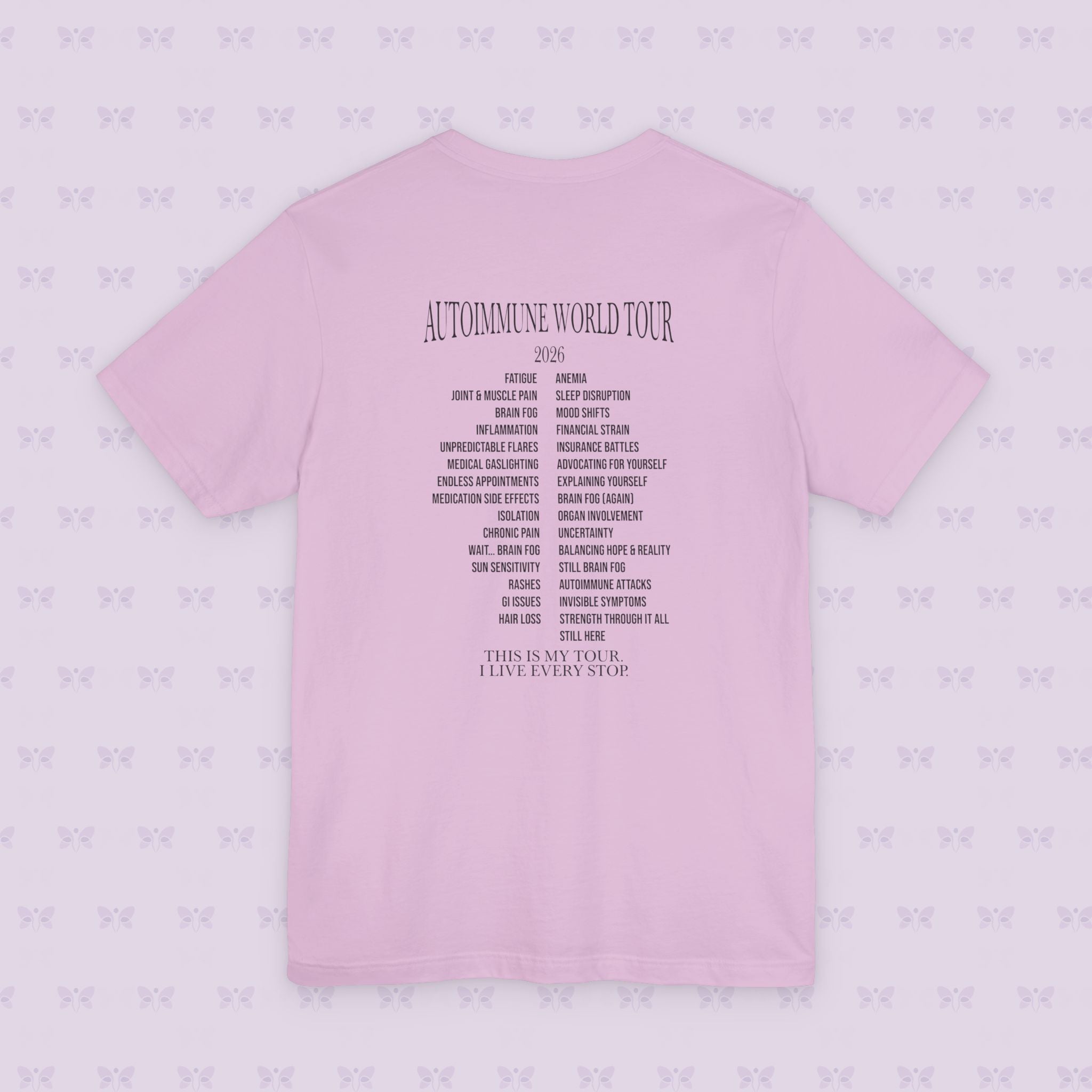 Autoimmune World Tour 2026 Shirt – Patient Edition | Chronic Illness Awareness Tee | Autoimmune Warrior Shirt | March Awareness Month