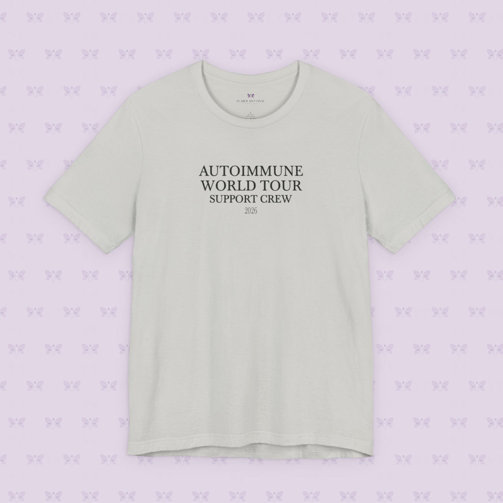 Autoimmune World Tour 2026 Support Crew T-Shirt | Caregiver & Chronic Illness Support Tee | Unisex Awareness Shirt