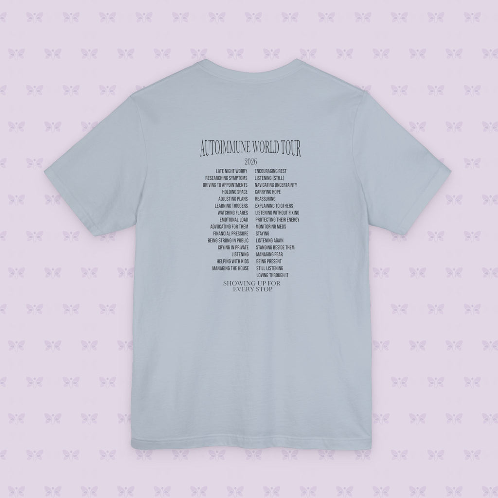Autoimmune World Tour 2026 Support Crew T-Shirt | Caregiver & Chronic Illness Support Tee | Unisex Awareness Shirt