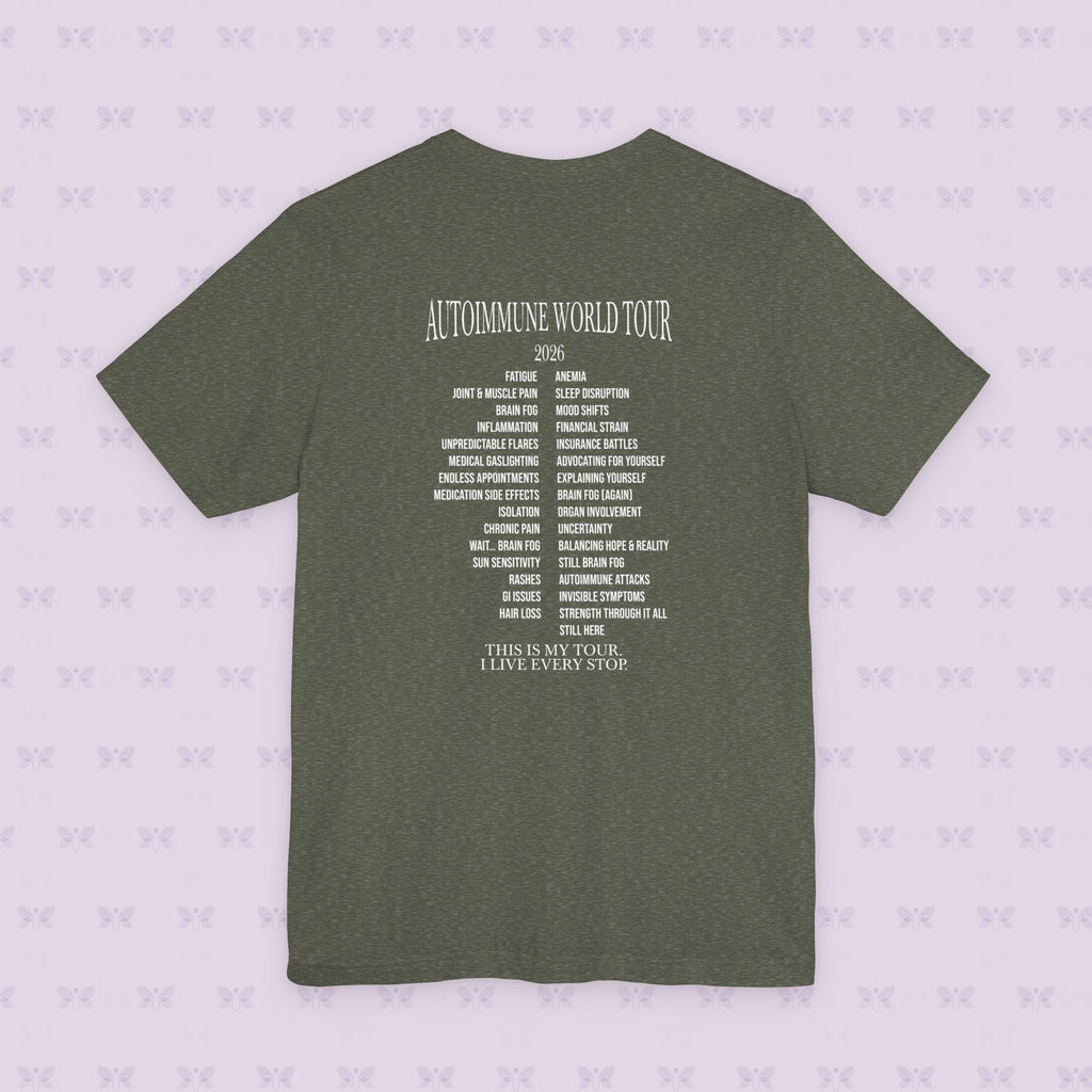 Autoimmune World Tour 2026 Shirt – Patient Edition | Chronic Illness Awareness Tee | Autoimmune Warrior Shirt | March Awareness Month