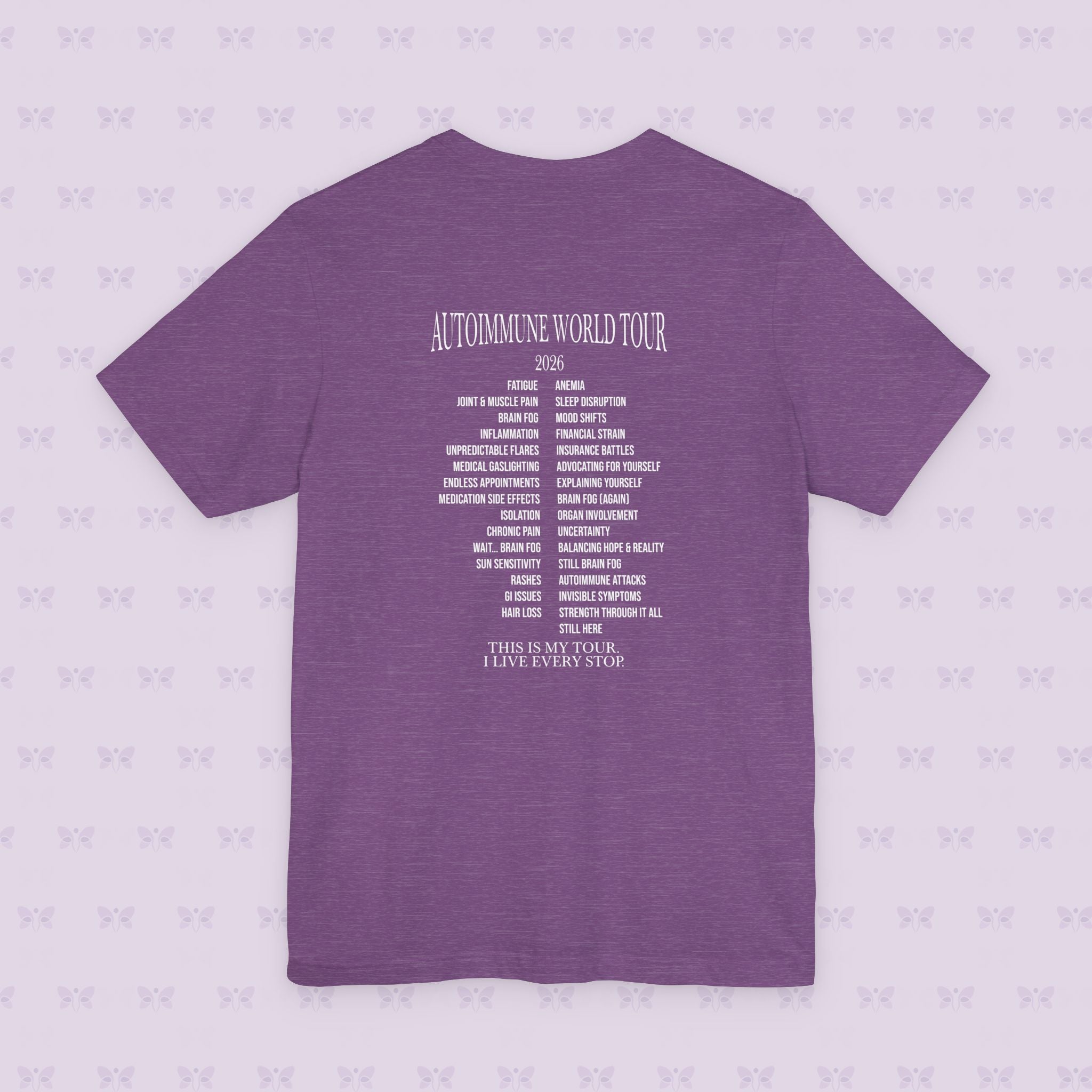 Autoimmune World Tour 2026 Shirt – Patient Edition | Chronic Illness Awareness Tee | Autoimmune Warrior Shirt | March Awareness Month