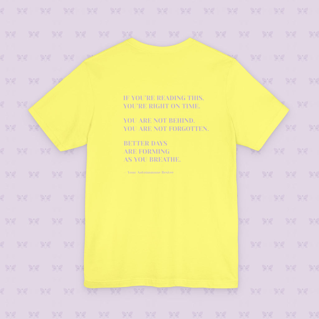 'Healing Looks Good on Me' Unisex Tee- Chronic Illness & Autoimmune Affirmation Shirt
