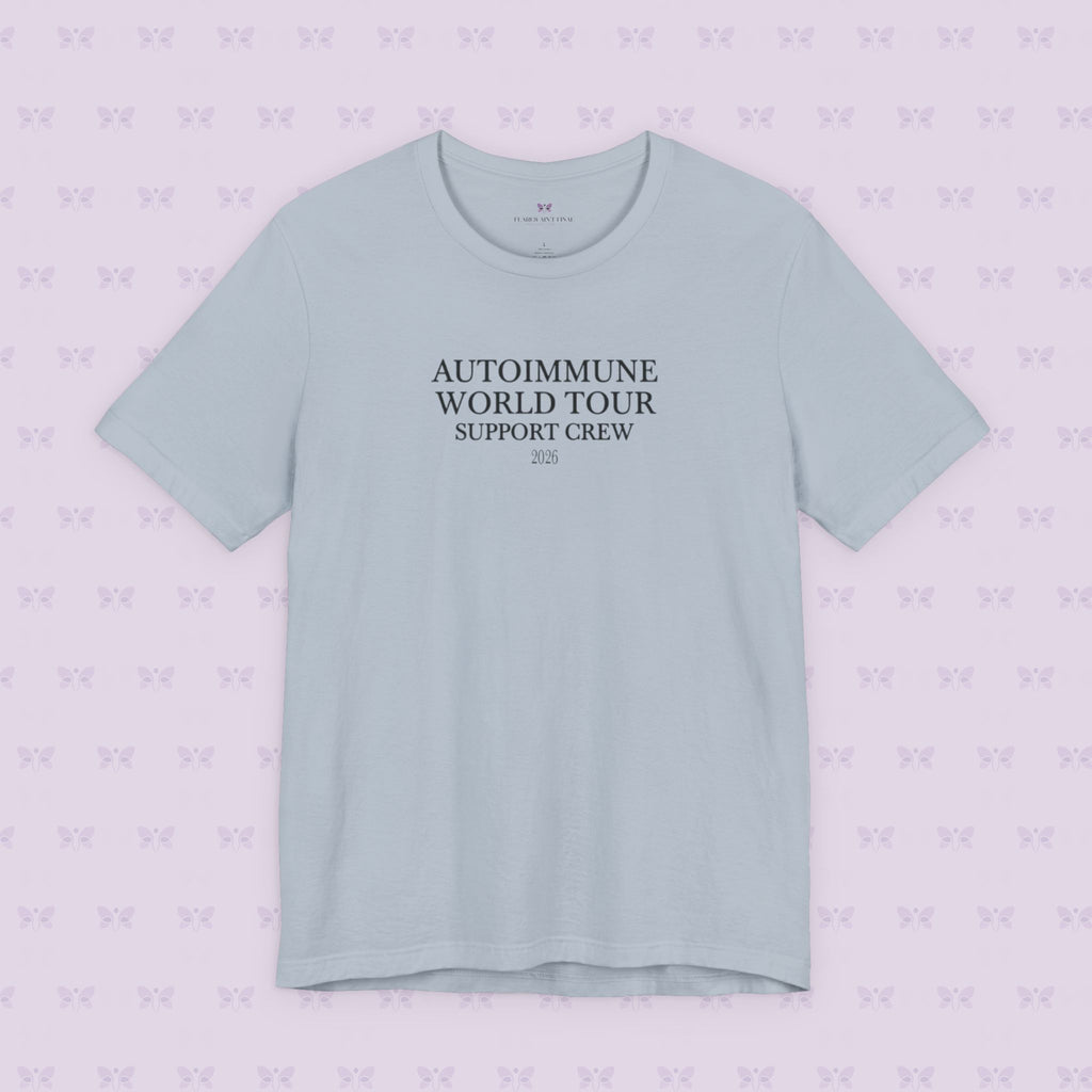 Autoimmune World Tour 2026 Support Crew T-Shirt | Caregiver & Chronic Illness Support Tee | Unisex Awareness Shirt