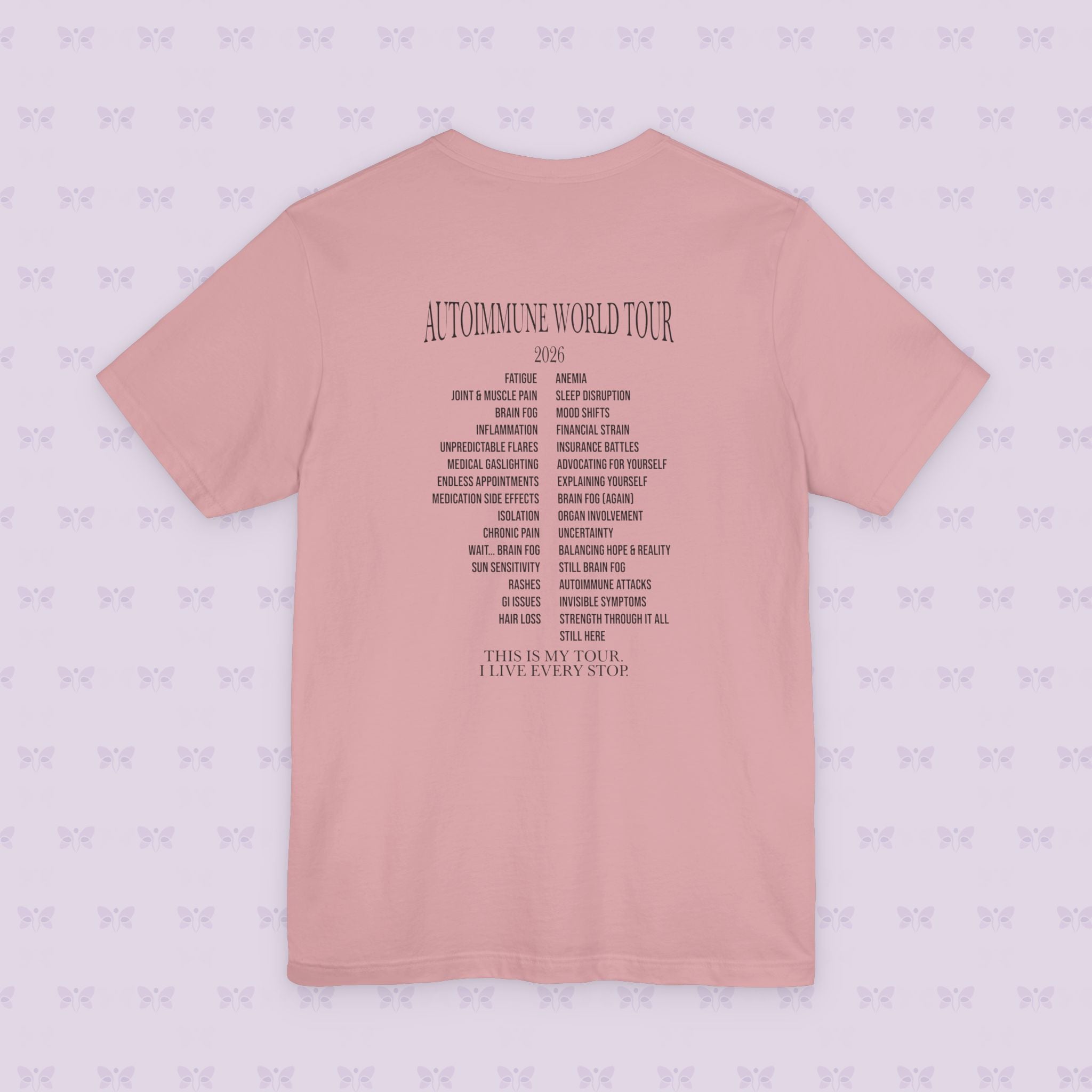 Autoimmune World Tour 2026 Shirt – Patient Edition | Chronic Illness Awareness Tee | Autoimmune Warrior Shirt | March Awareness Month